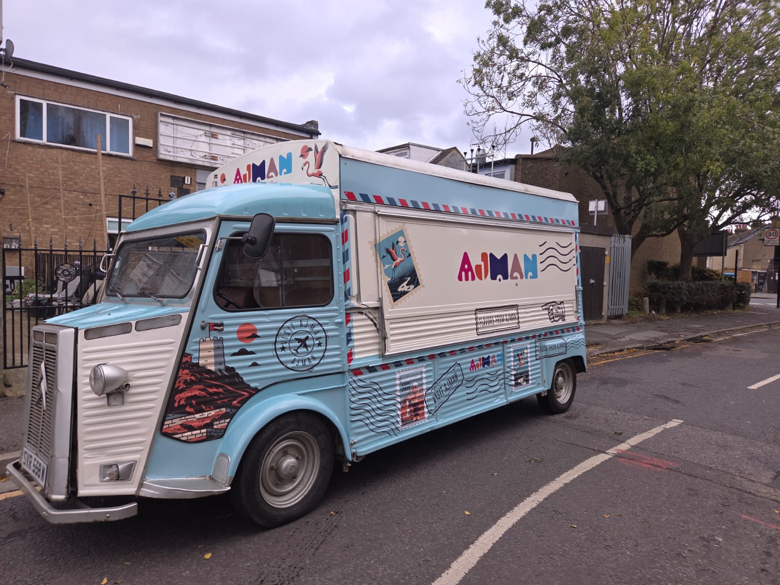 Alman branded food truck graphics