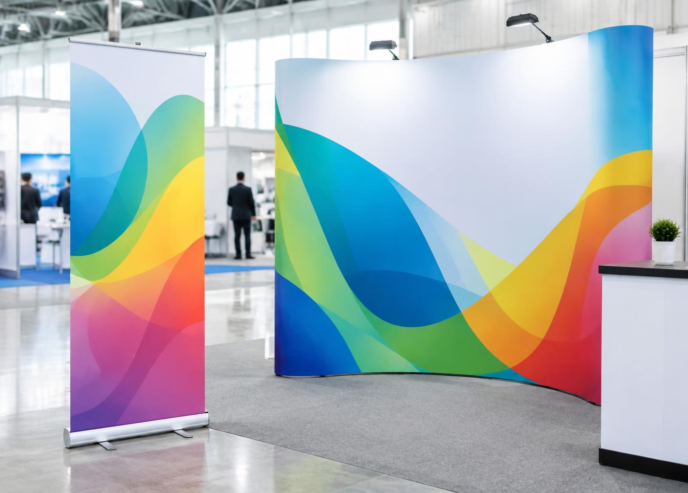 Example roller banner stand